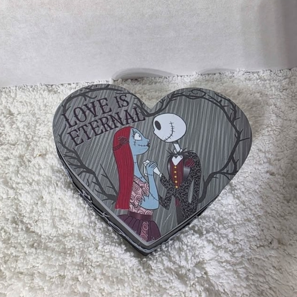 Disney Jack & Sally Heart-Shaped Box - Red, Blue, Black